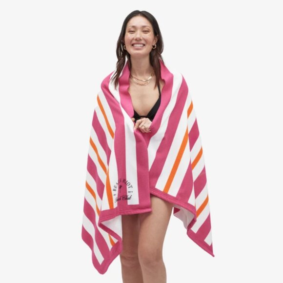 Beach Riot Other - ❣️2/$36 NIP Beach Riot Beach Club Towel Pink Orange Stripe Retail Price $78.00